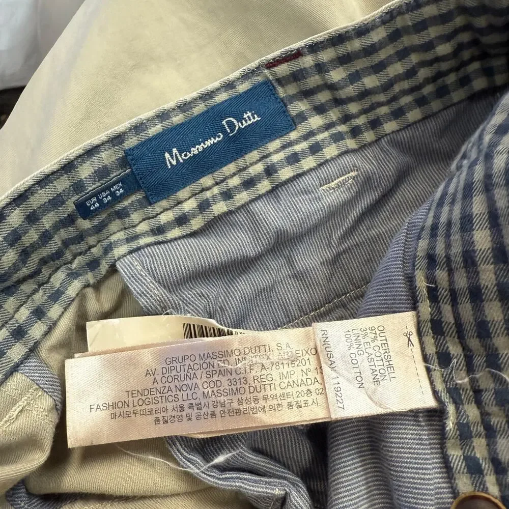 Massimo Dutti 34 men’s beige pants chino
